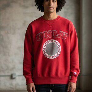 Vintage Champion UNLV Rebels Crewneck Sweatshirt XL University Las Vegas USA‎
